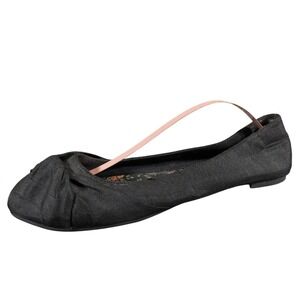 Rocket Dog Womens 8.5 Black Fabric Ballet Flat Slip On Casual Comfort Everyday